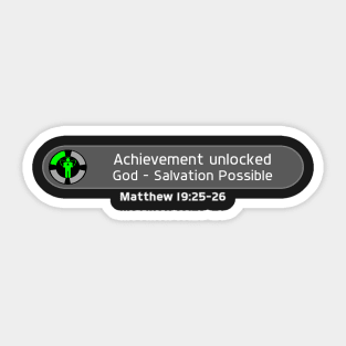 Achievement Unlocked Sticker